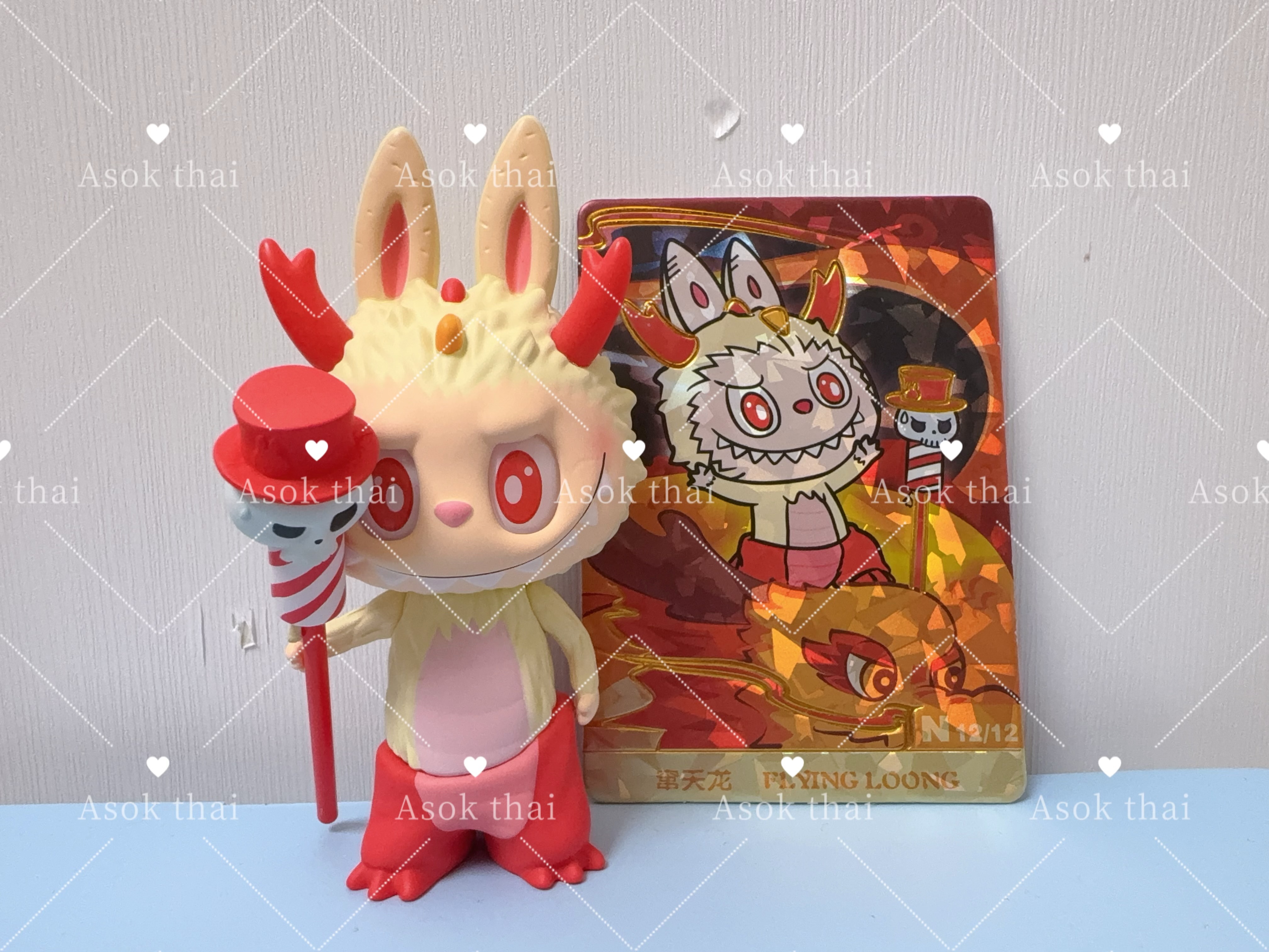 POPMART 龍吟獻瑞系列LABUBU窜天龍手辦