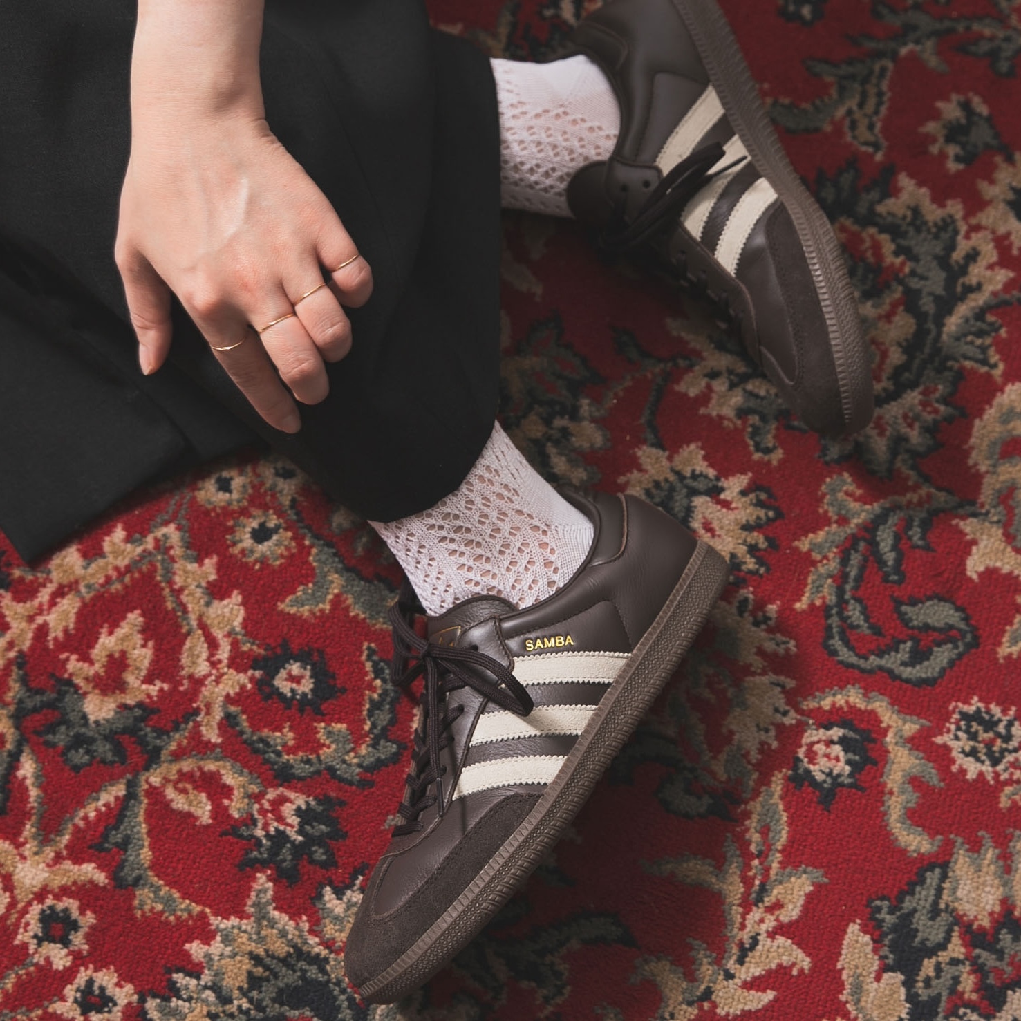 adidas samba 日牌聯名限定咖啡色