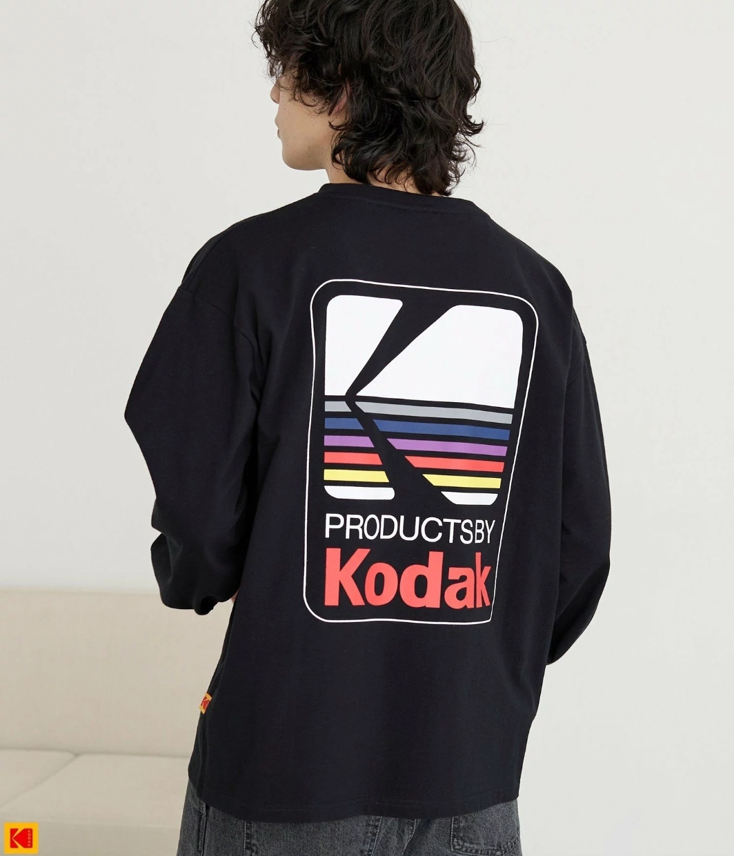 日本限定 Kodak 柯達 厚磅 彩色 大圖標 薄長T 長袖 4款