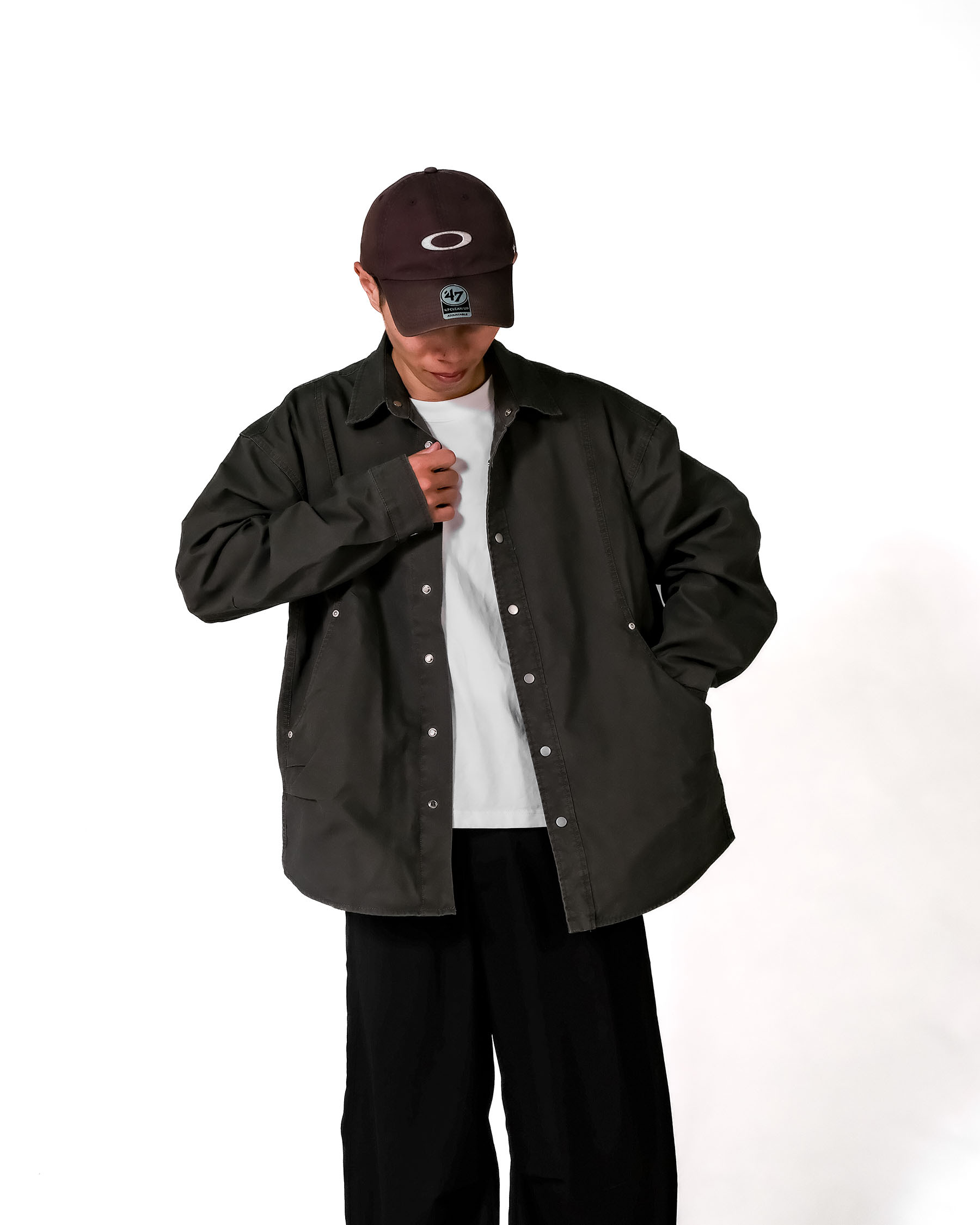 D.CLOSET 日系水洗口袋工裝襯衫