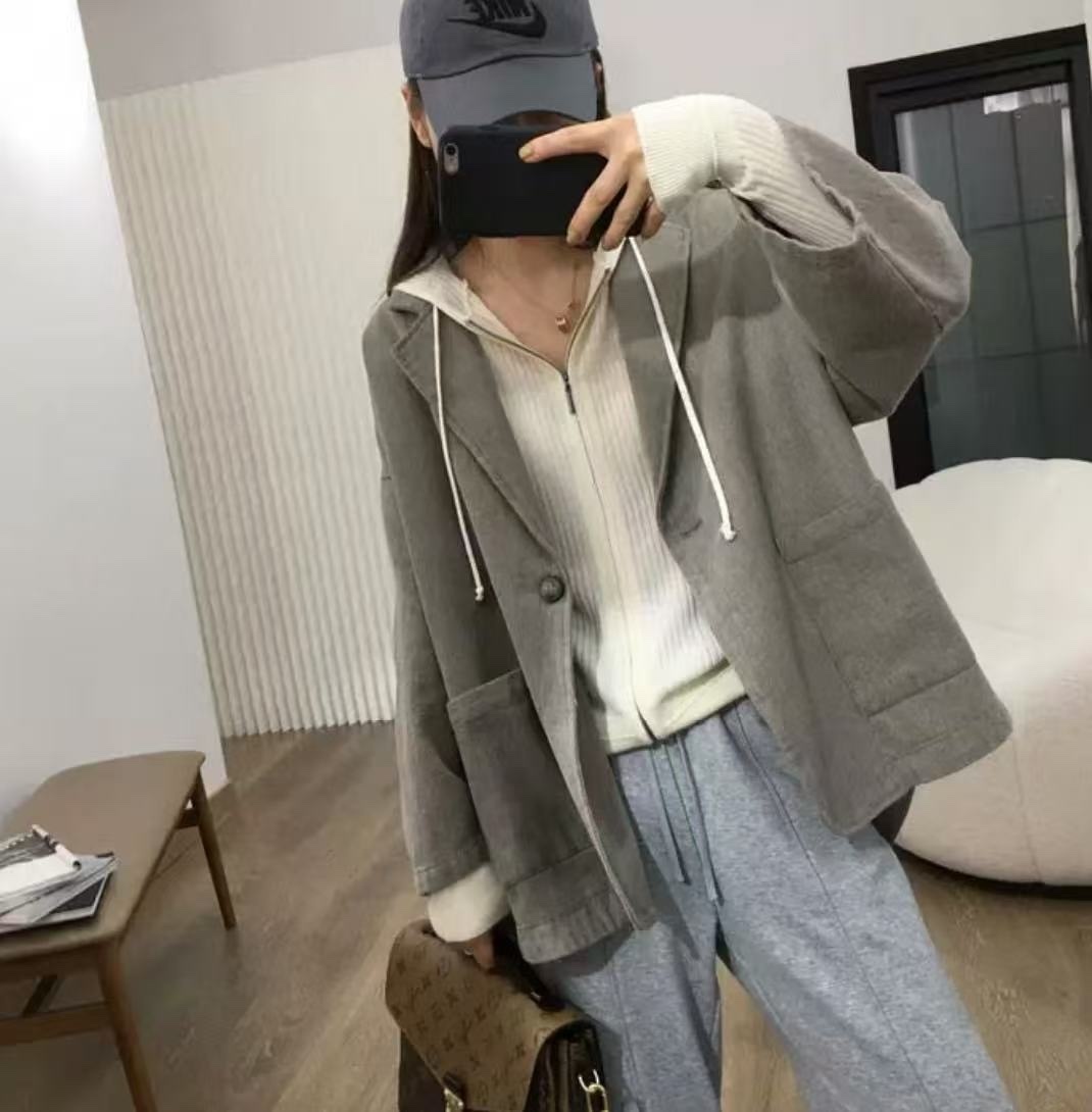 951 慵懶復古感休閒大口袋西外