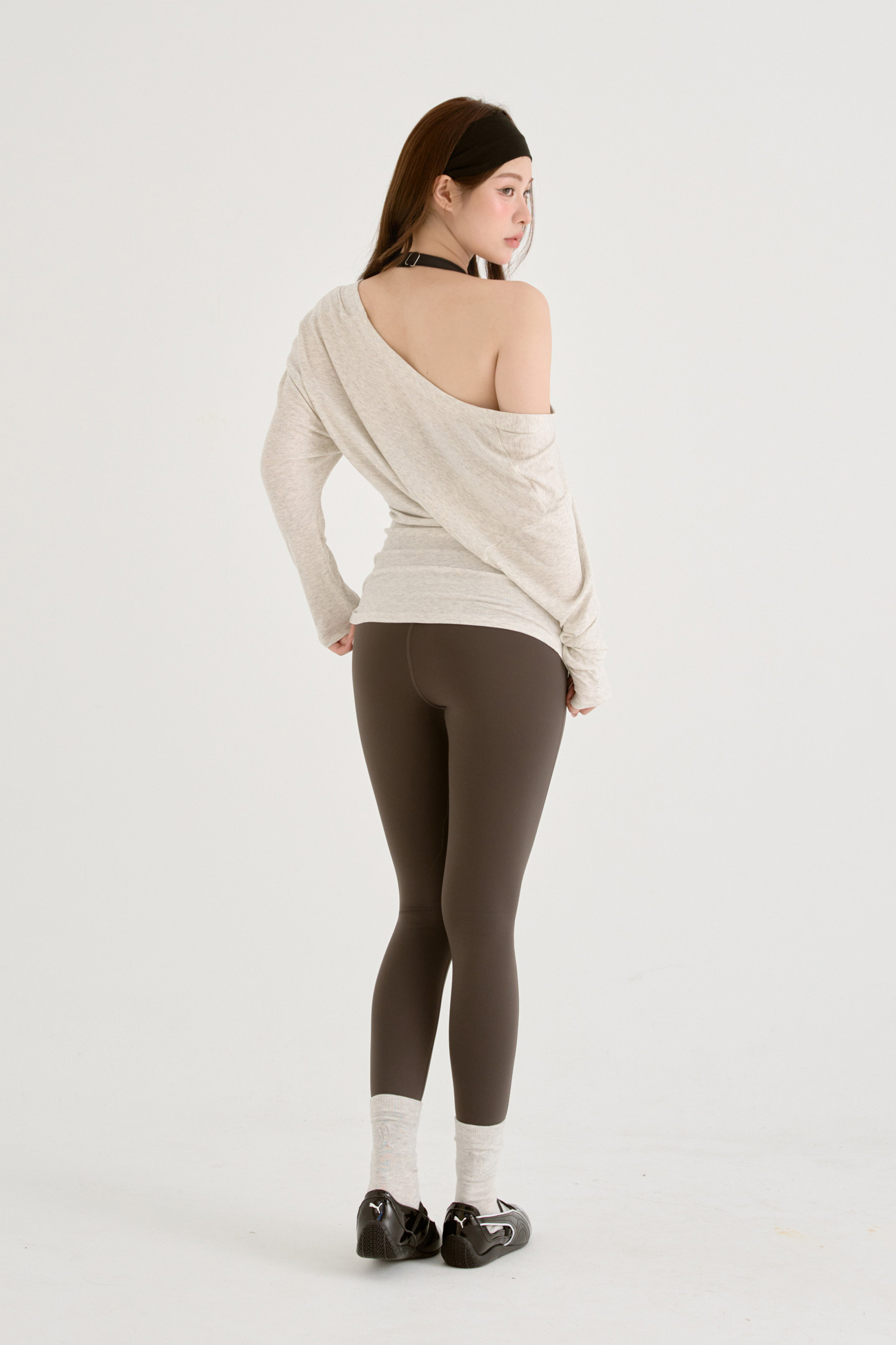 Léor正反兩穿 超修身長版外罩 / 灰