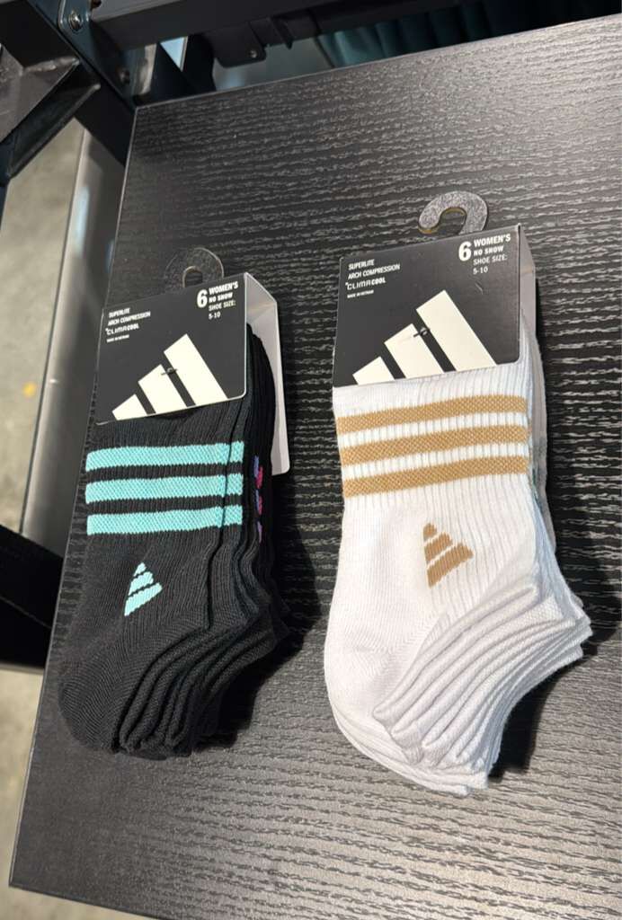 【直播】Adidas LL1015313  Adidas 女裝短襪 1 Pack 6對