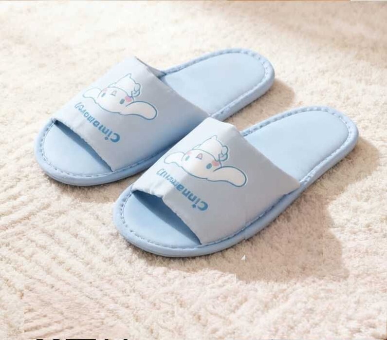 玉桂狗- Sanrio | 折疊拖鞋 | 旅行拖鞋(收納鞋袋)