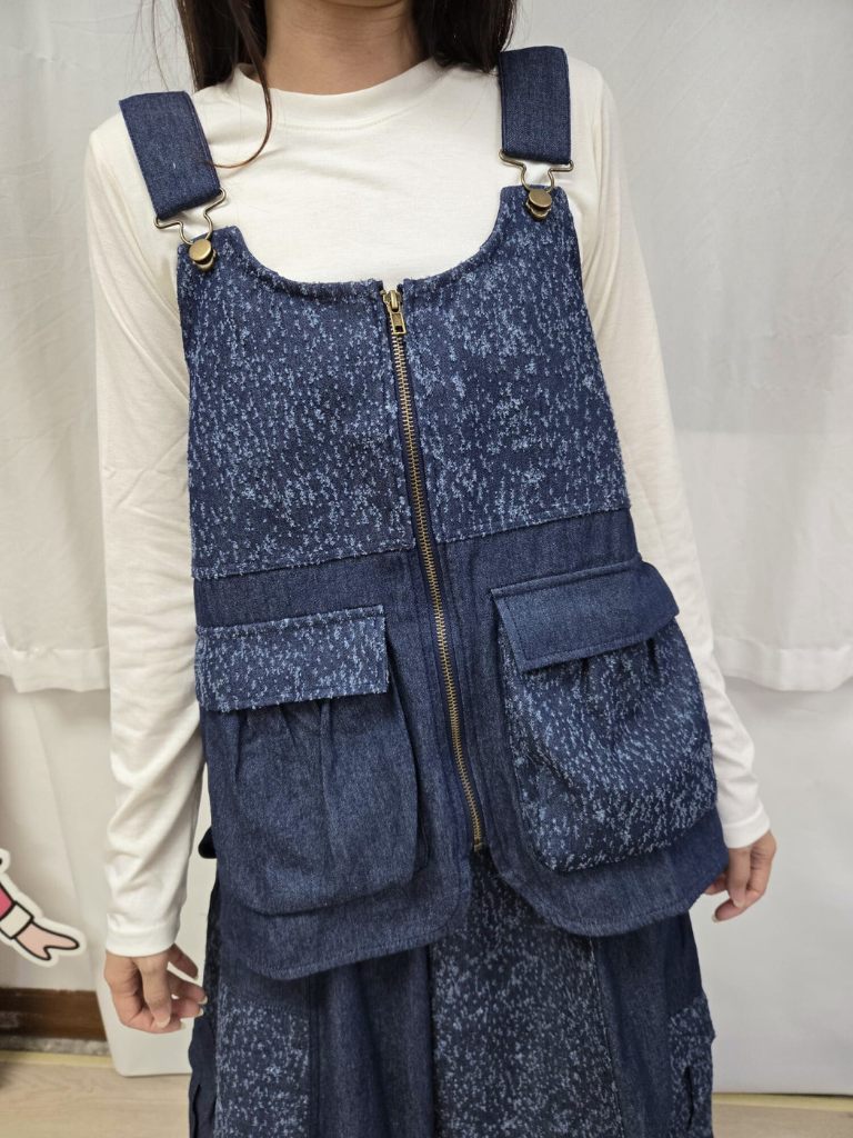 LN 提花牛仔背心