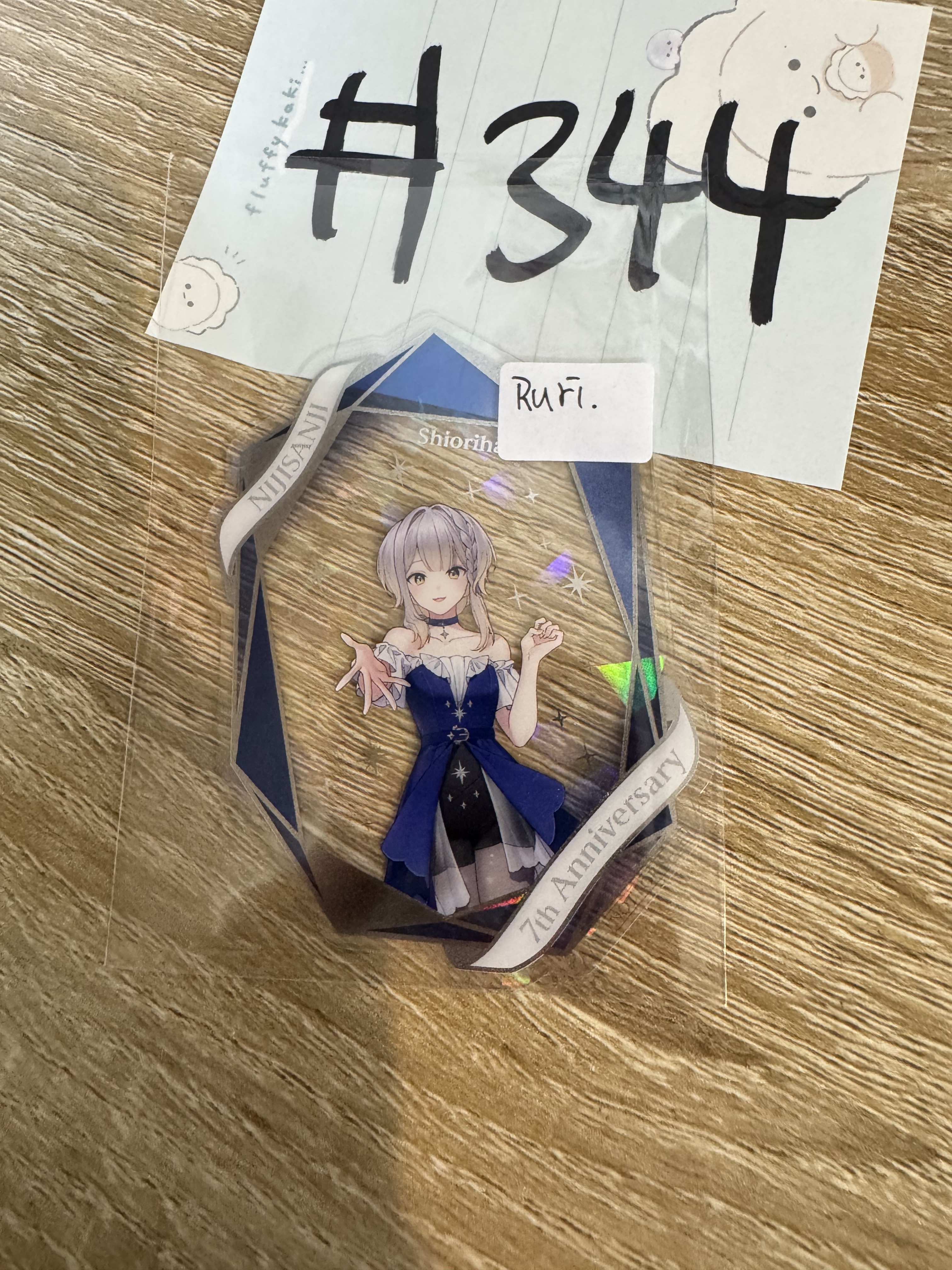 彩虹社 RURI 膠卡#344