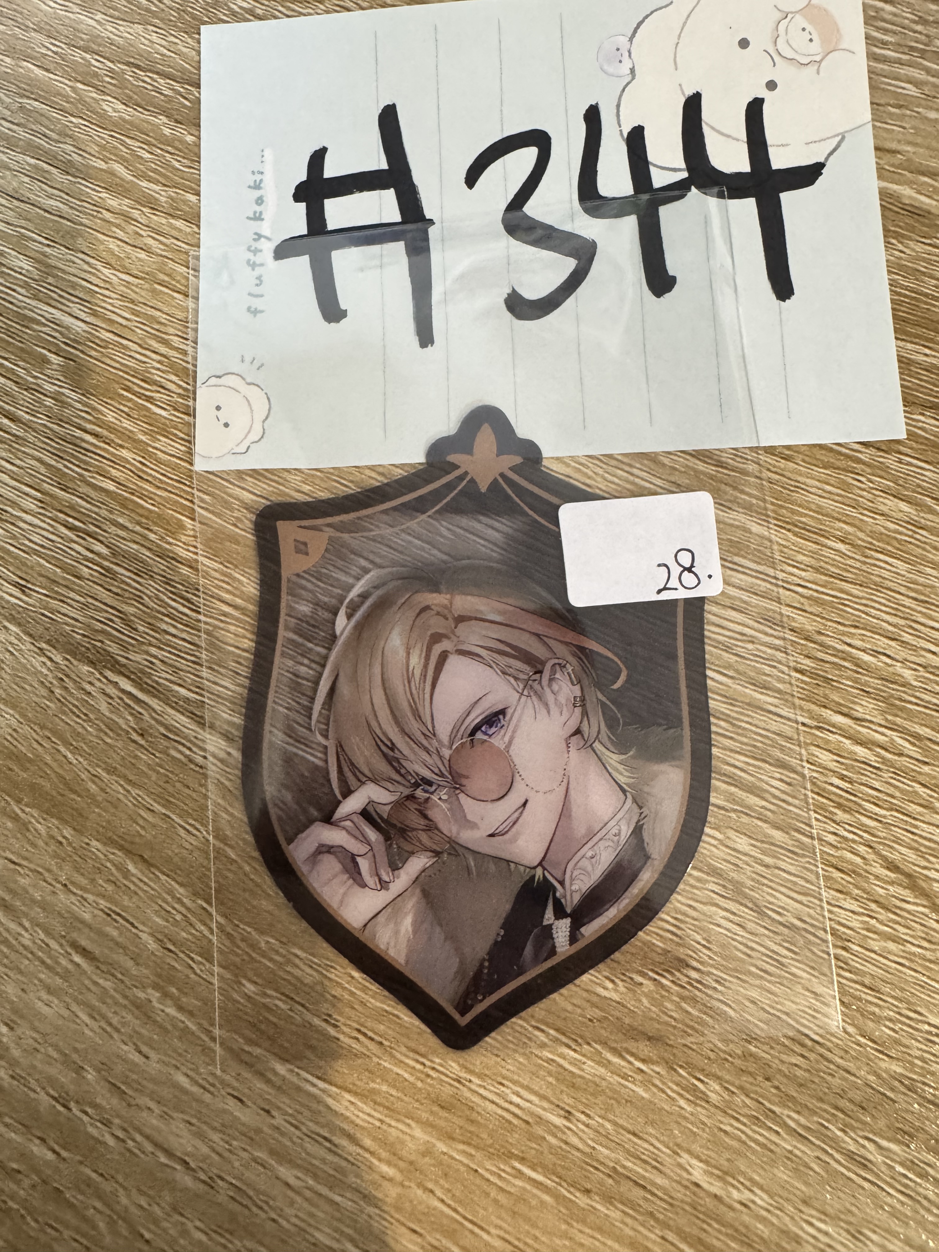 彩虹社 風樂 膠小卡#344