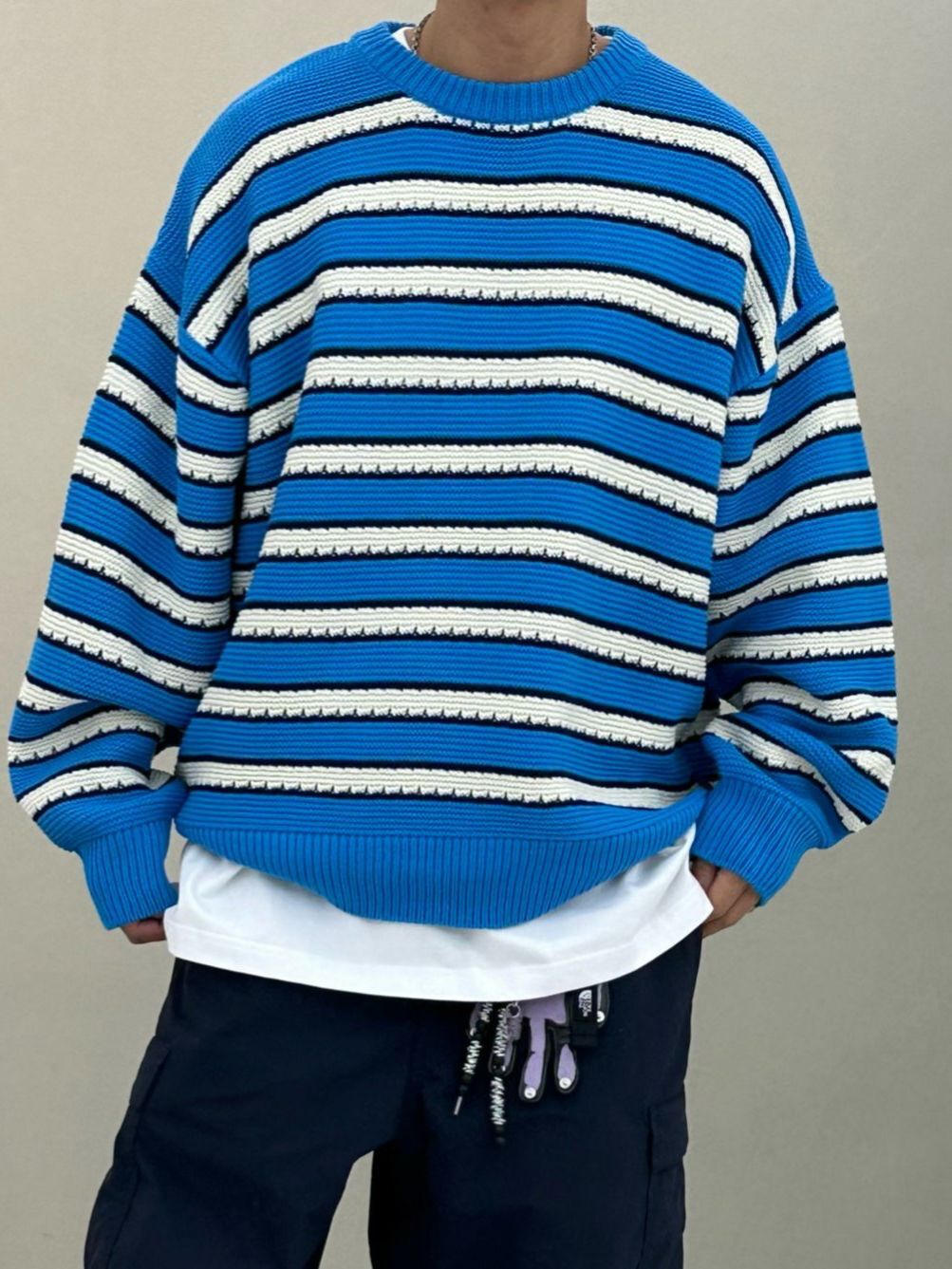 橫間針織衫 PURE-178T