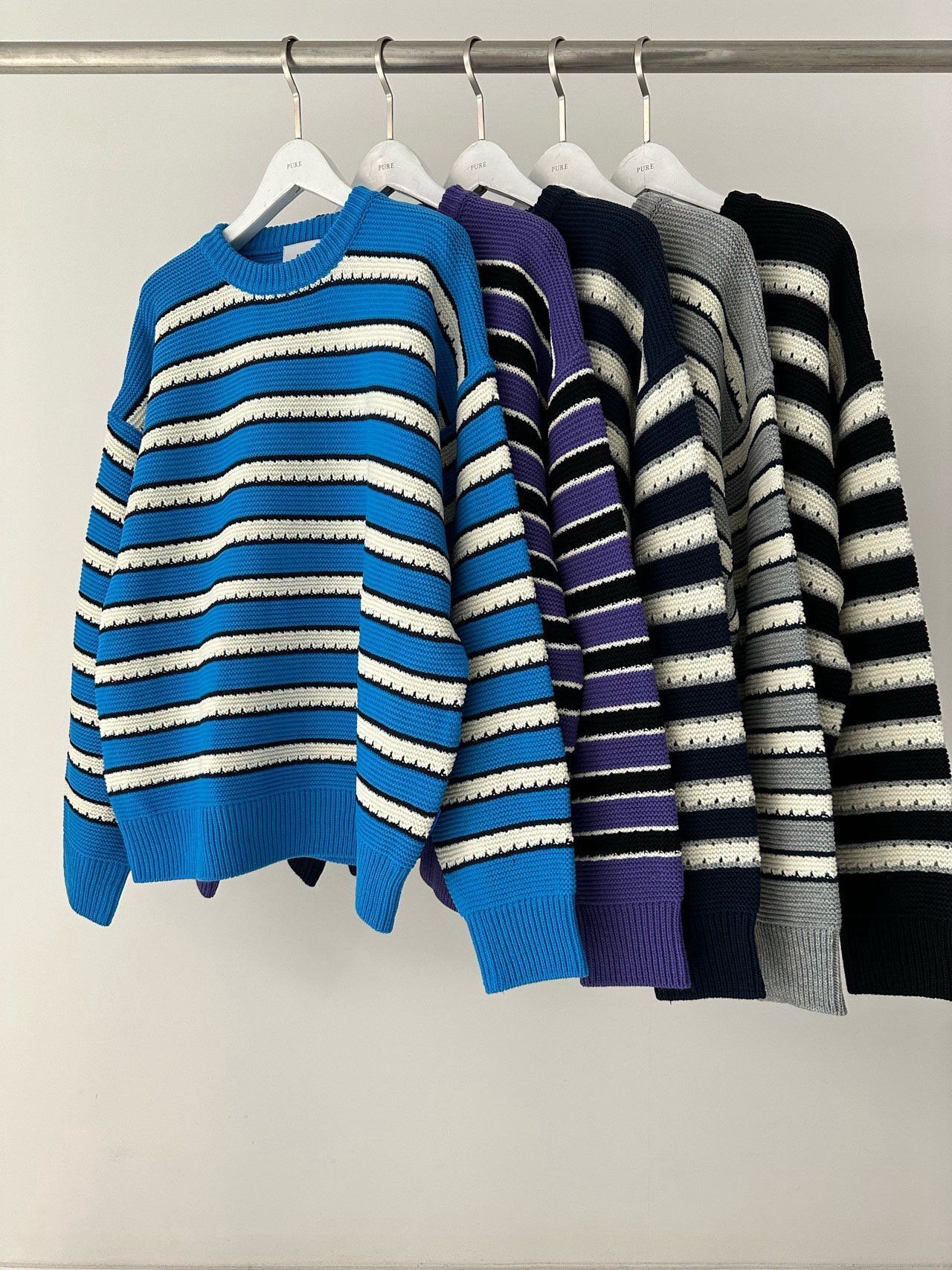 橫間針織衫 PURE-178T