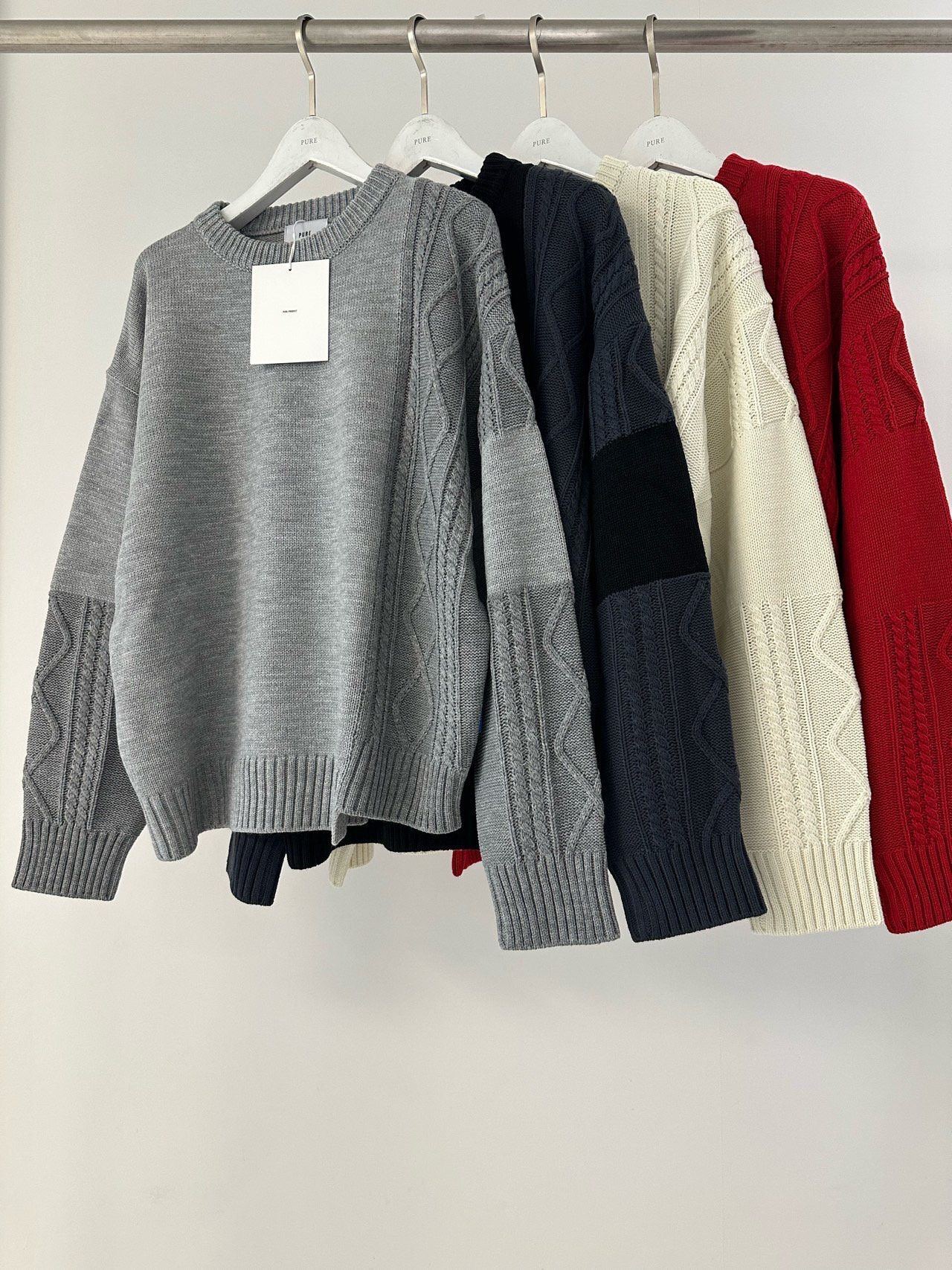 花紋針織衫 PURE-179T