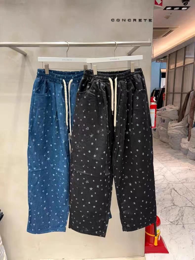 星星圖案鬆身褲 CONCRETE-028P