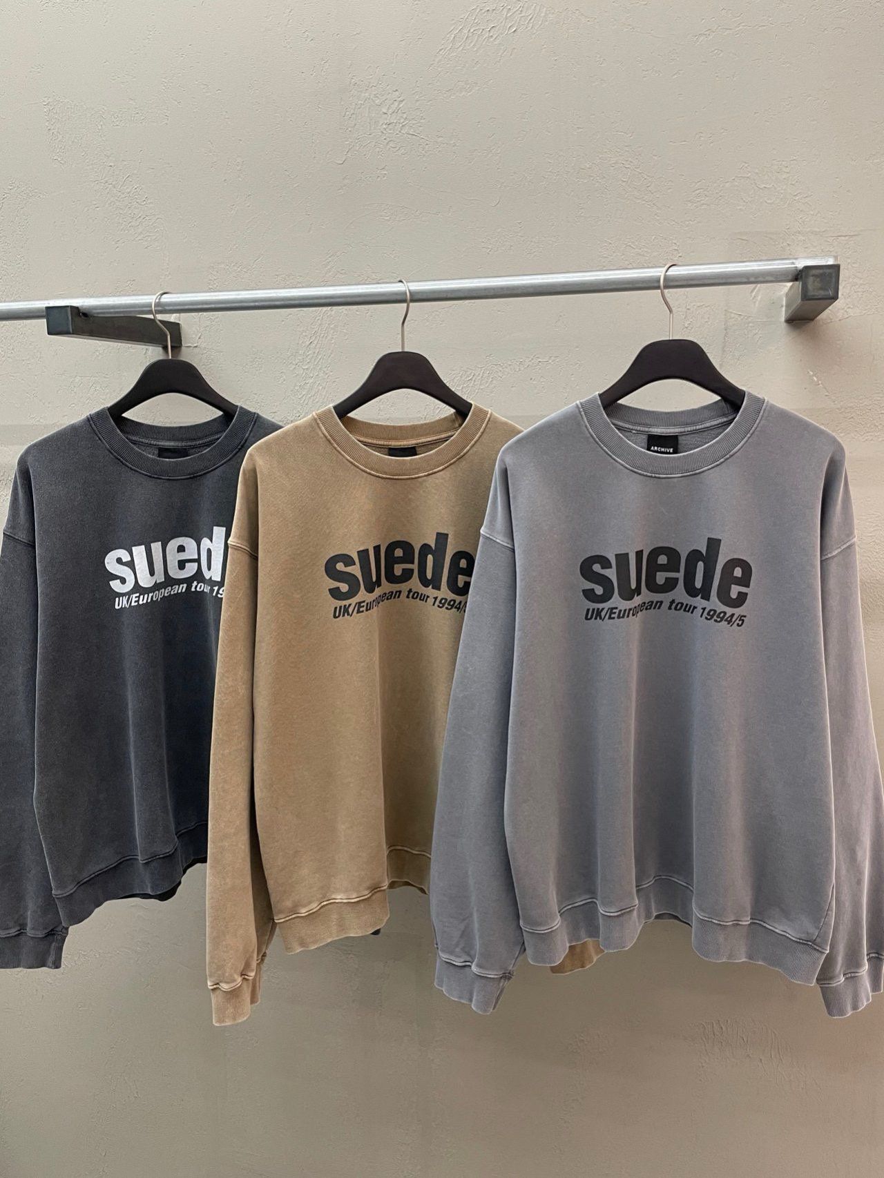 洗水英文字衛衣 ARCHIVE-393T