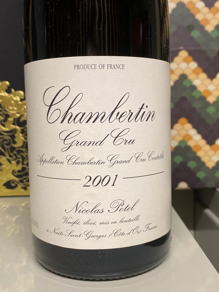 Nicolas Potel Chambertin Grand Cru 2001 (BH93)