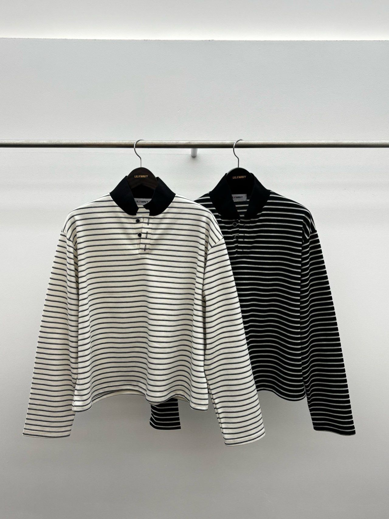 橫間長袖Polo衫 LIL-061T