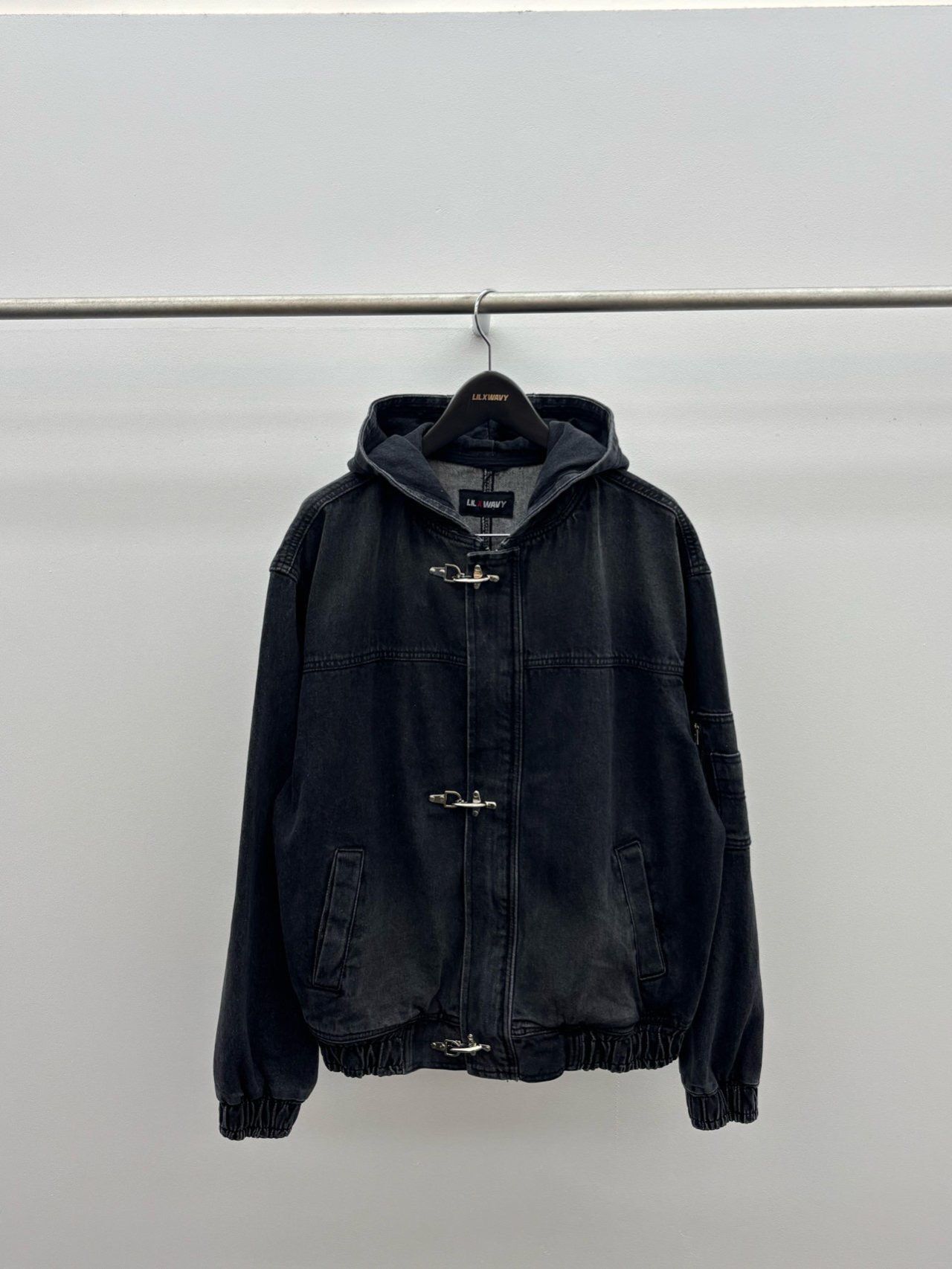 洗水連帽牛仔褸 LIL-066JK