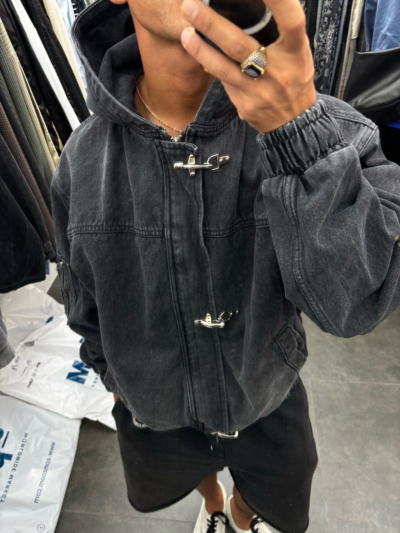 洗水連帽牛仔褸 LIL-066JK