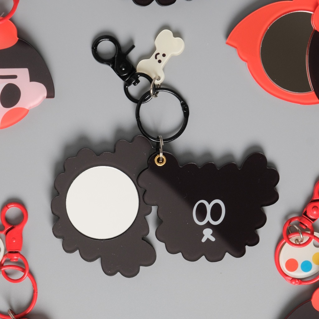 DOBE 壓克力轉轉隨身鏡 吊飾｜ 微醺斑比