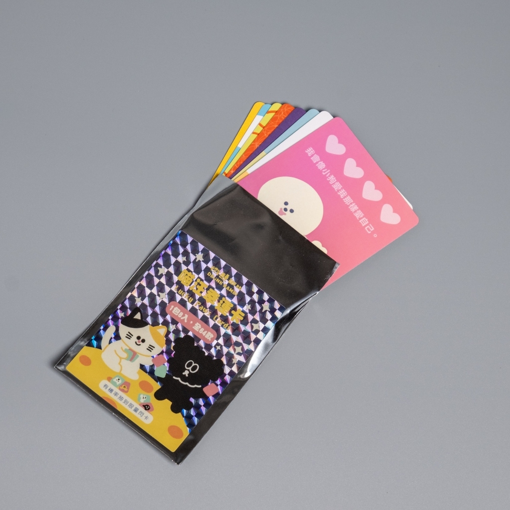 喵汪幸運卡 8入 療癒卡牌 盲抽｜微醺斑比