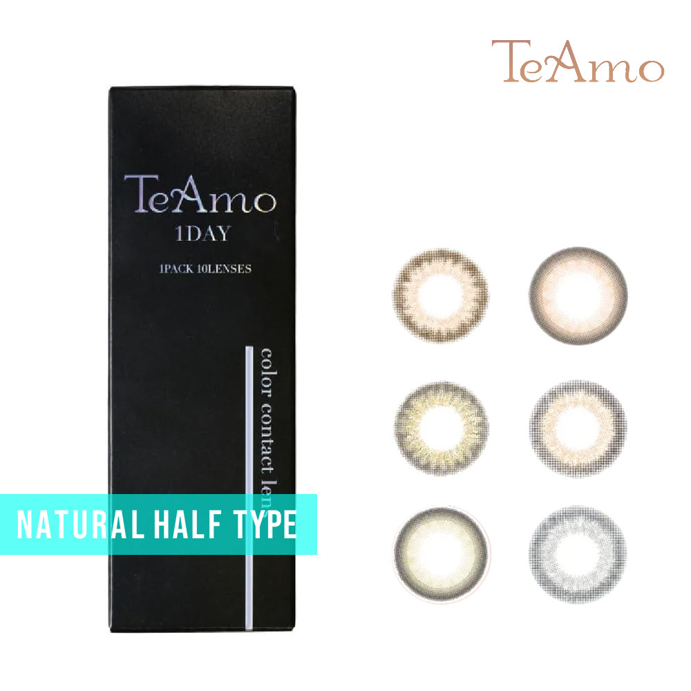 TeAmo Natural Half 愛神之語 1 Day 美瞳 彩色 日拋 隱形眼鏡 10片