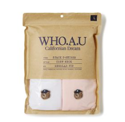[K] WHO.A.U (2PACK)Steve Head Pat, (26)Light Pink, WHRAF2352U26 (KWAU278)