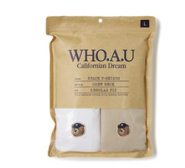 [K] WHO.A.U (2PACK)Steve Head Pa, (36)Light Beige, WHRAF2352U36 (KWAU279)