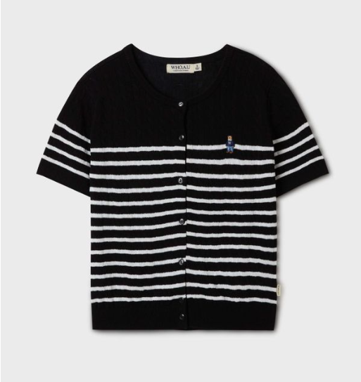 [K] WHO.A.U Steve Summer Short Sleeve, (19)Black, WHCKF2541F19 (KWAU273)