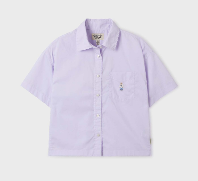 [K] WHO.A.U Steve Crop Short Sleeve S, (75)Purple, WHYWF2513F75 (KWAU243)