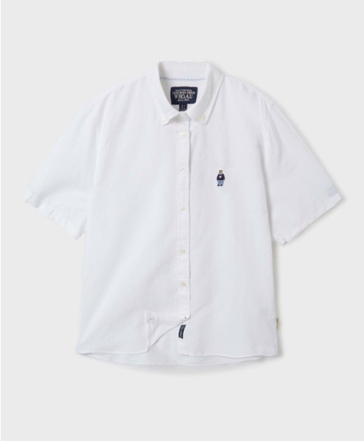 [K] WHO.A.U Steve Oxford Shirts(Slim F, (39)Ivory, WHYWF2501F39 (KWAU236)