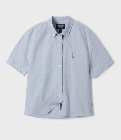 [K] WHO.A.U Steve Oxford Shirts(Slim Fi, (50)Blue, WHYWF2501F50 (KWAU237)