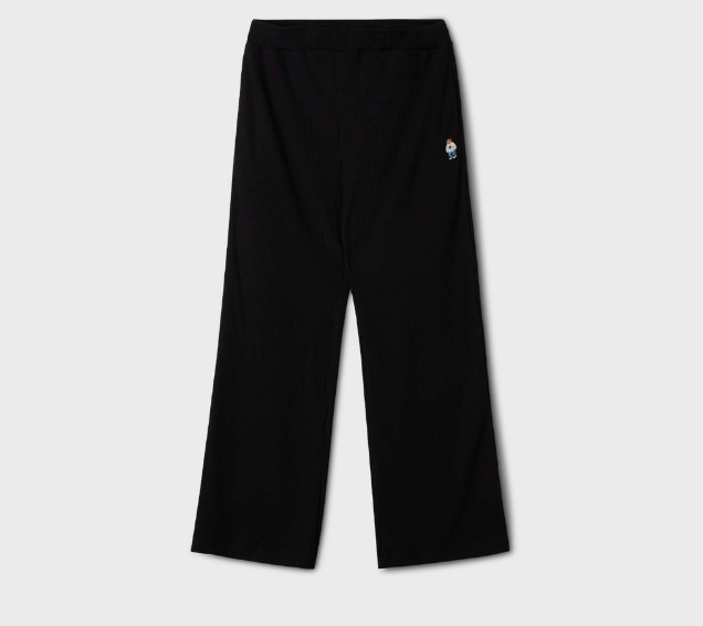 [K] WHO.A.U Steve Ribbed Wide Pants, (19)Black, WHTMF2451F19 (KWAU230)