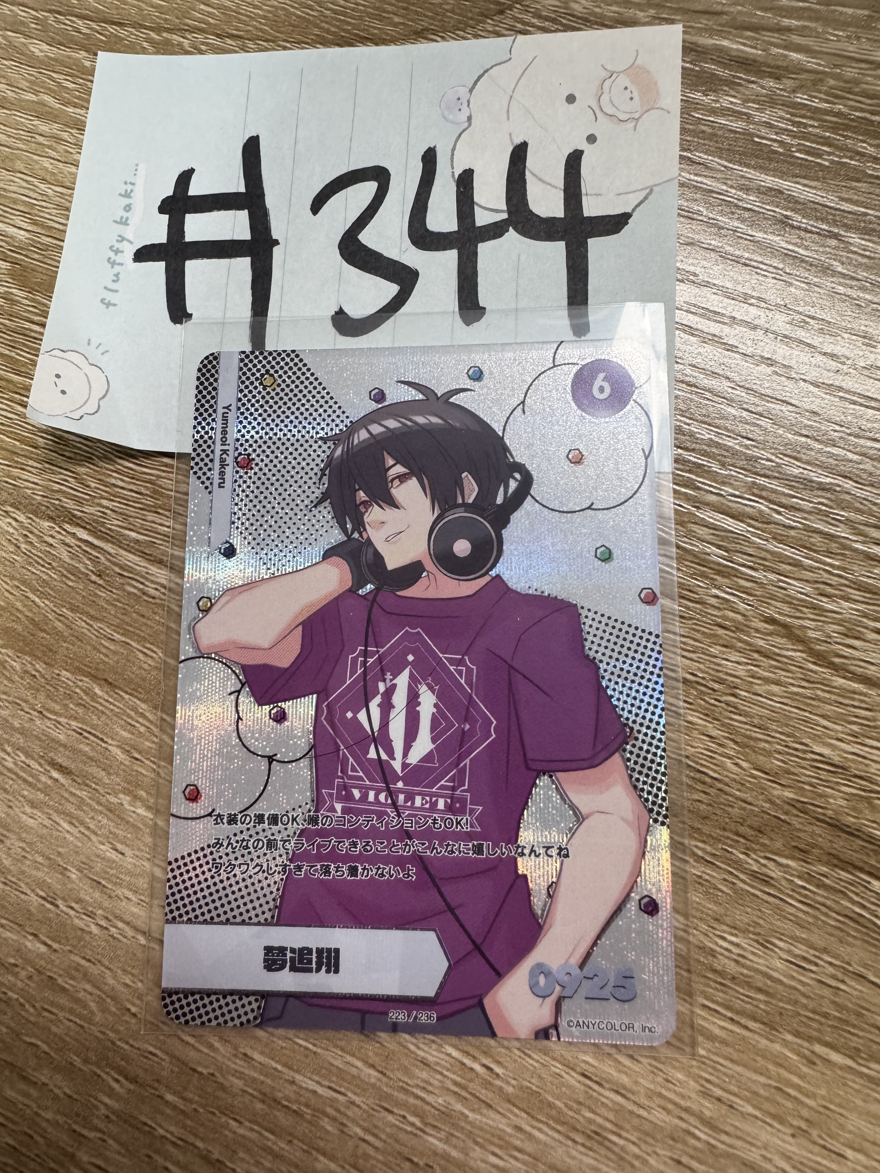 彩虹社 夢追翔 小卡#344