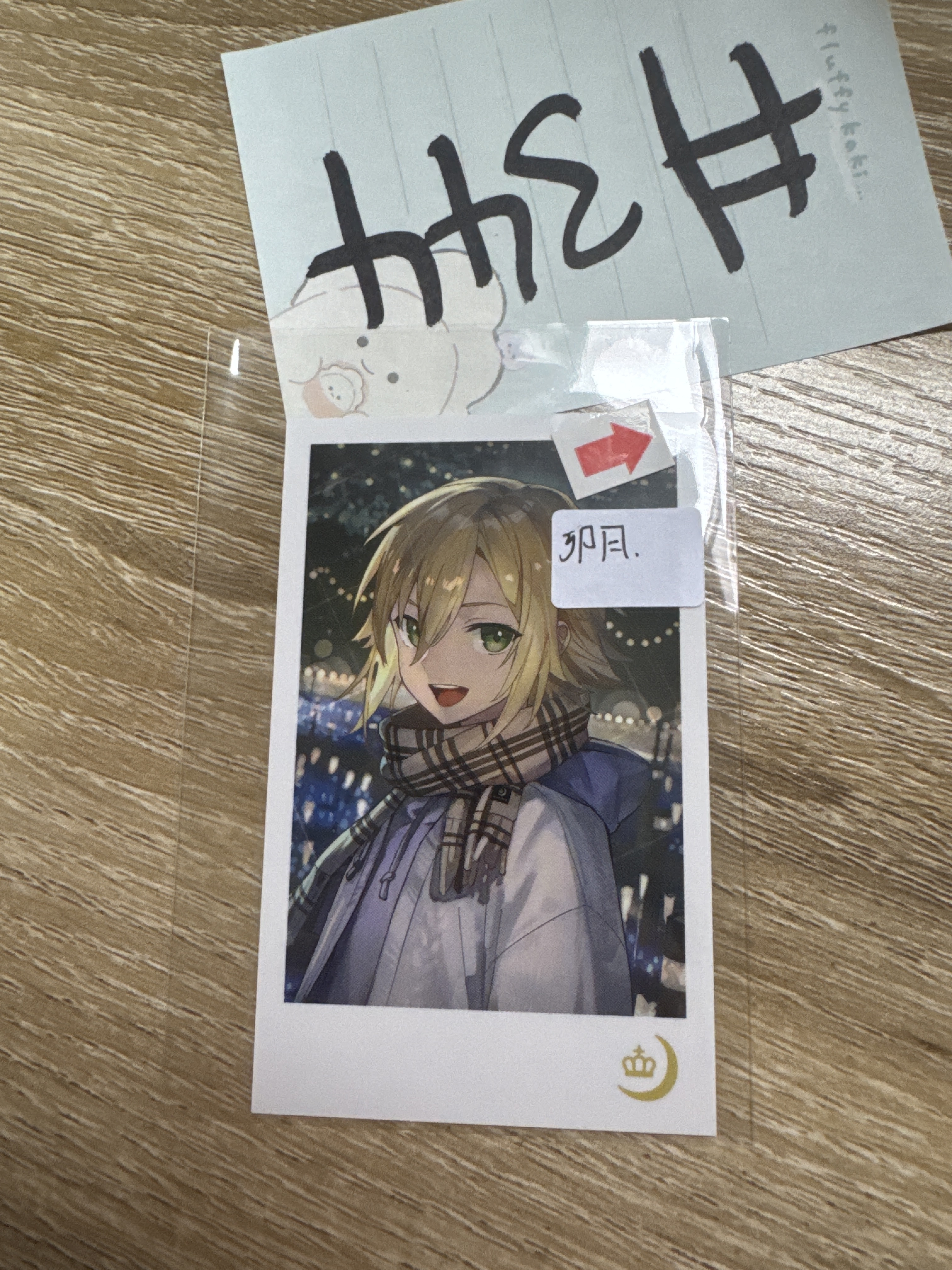 彩虹社 卯月 拍立得 角瑕#344