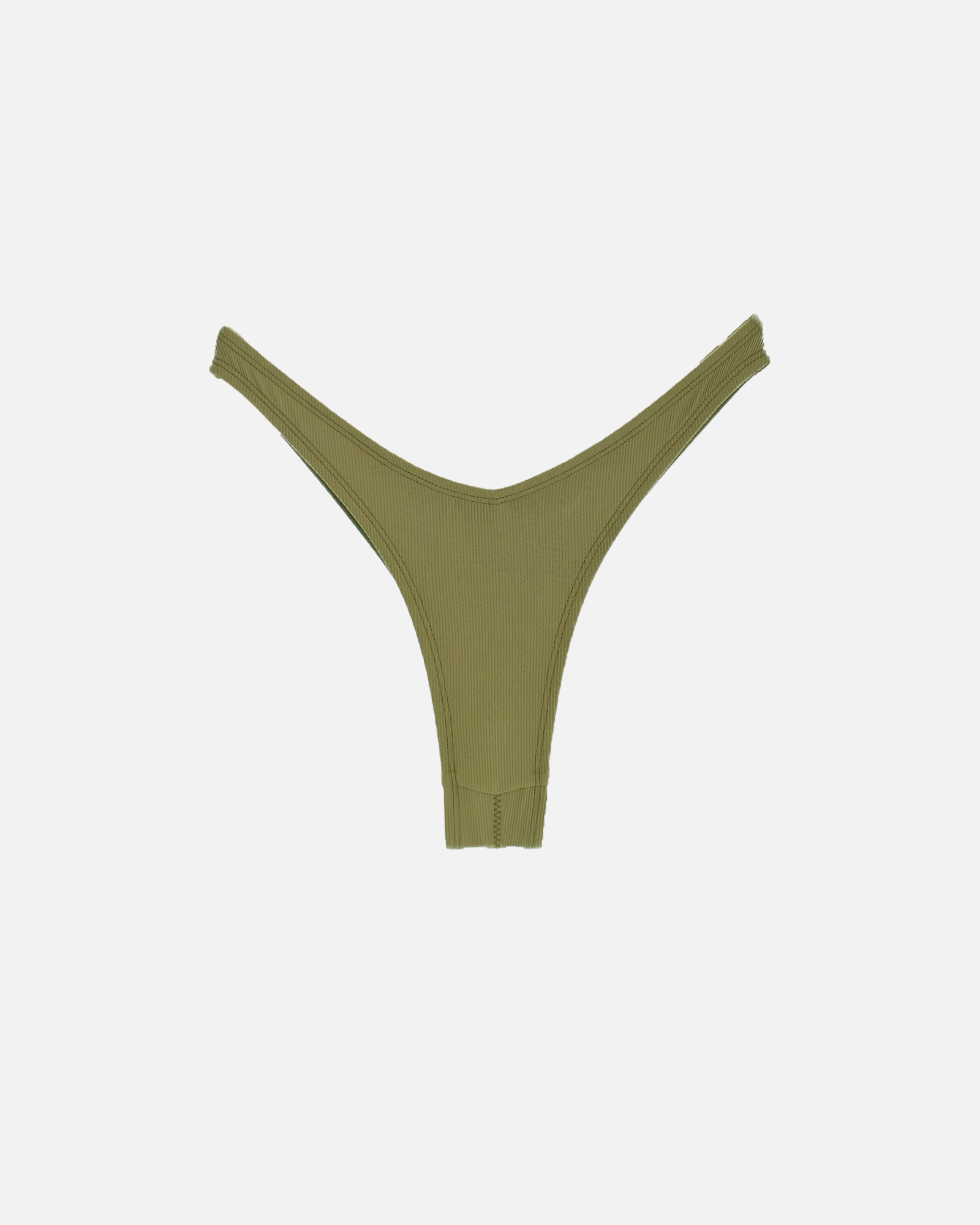 【羅紋蕨綠】VEW 海鷗丁字泳褲