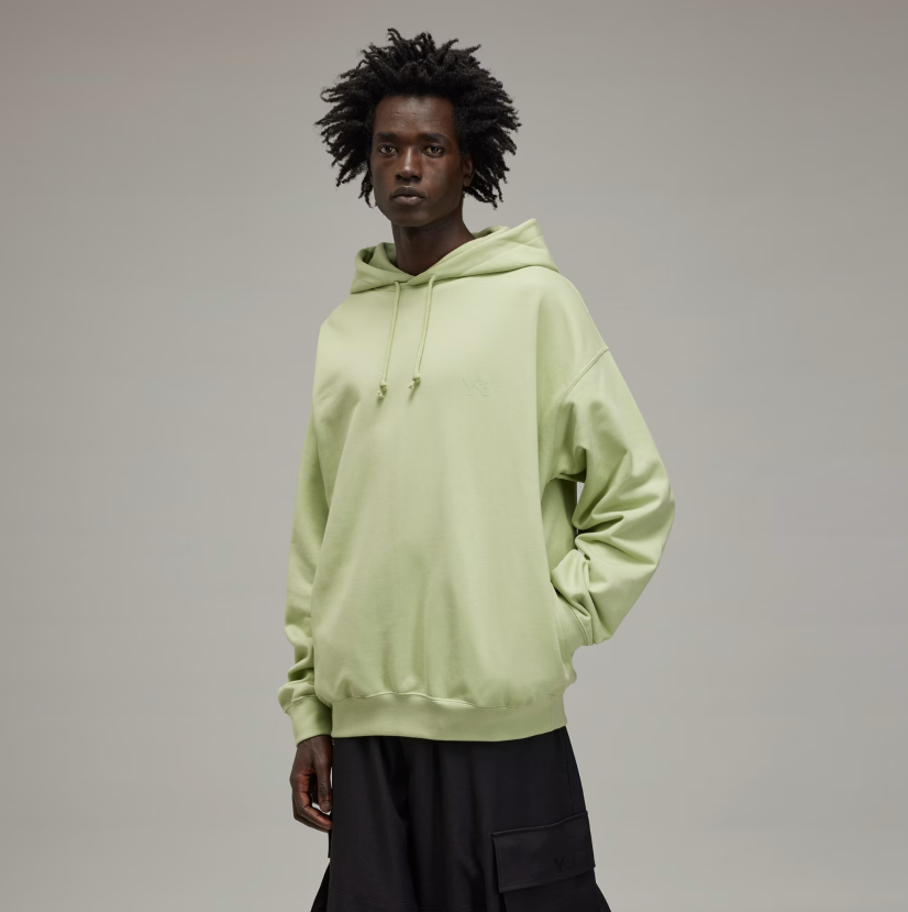 【 Y-3 FRENCH TERRY HOODIE 毛圈連帽衫 - 亮萊姆綠 】