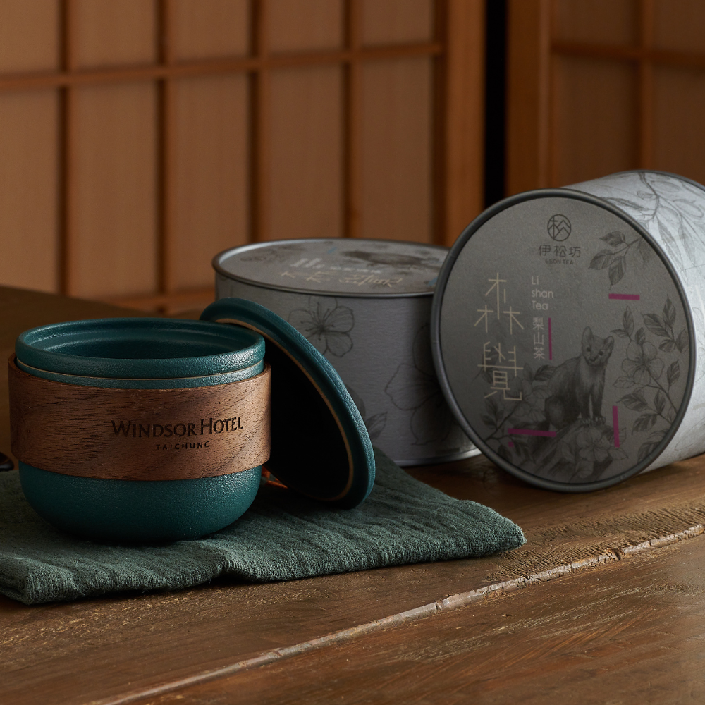 獨家聯名｜【杉梨清澗茶葉組合】杉林溪烏龍茶&梨山烏龍茶&行雲盞茶具組盒