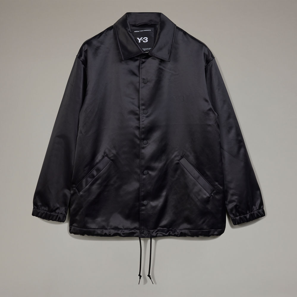 【 Y-3 U GFX COACH JKT 筆觸印刷教練外套 - 黑 】