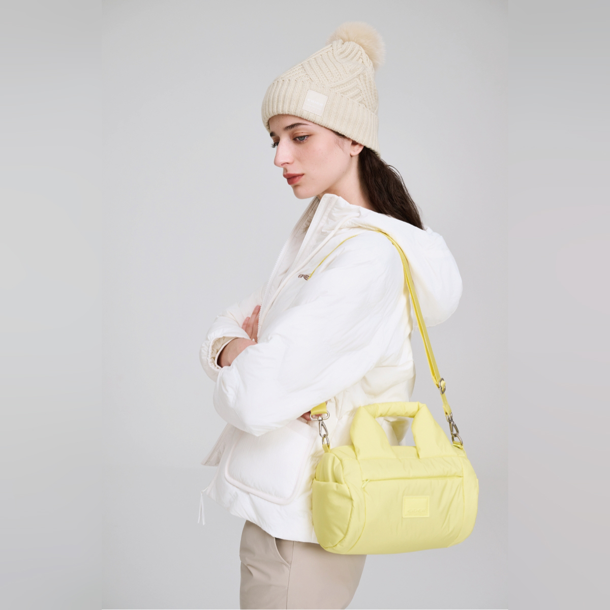 【EIDER】FOGNI 雲朵圓筒包/25EDWU25B49-[灰卡其、經典黑]