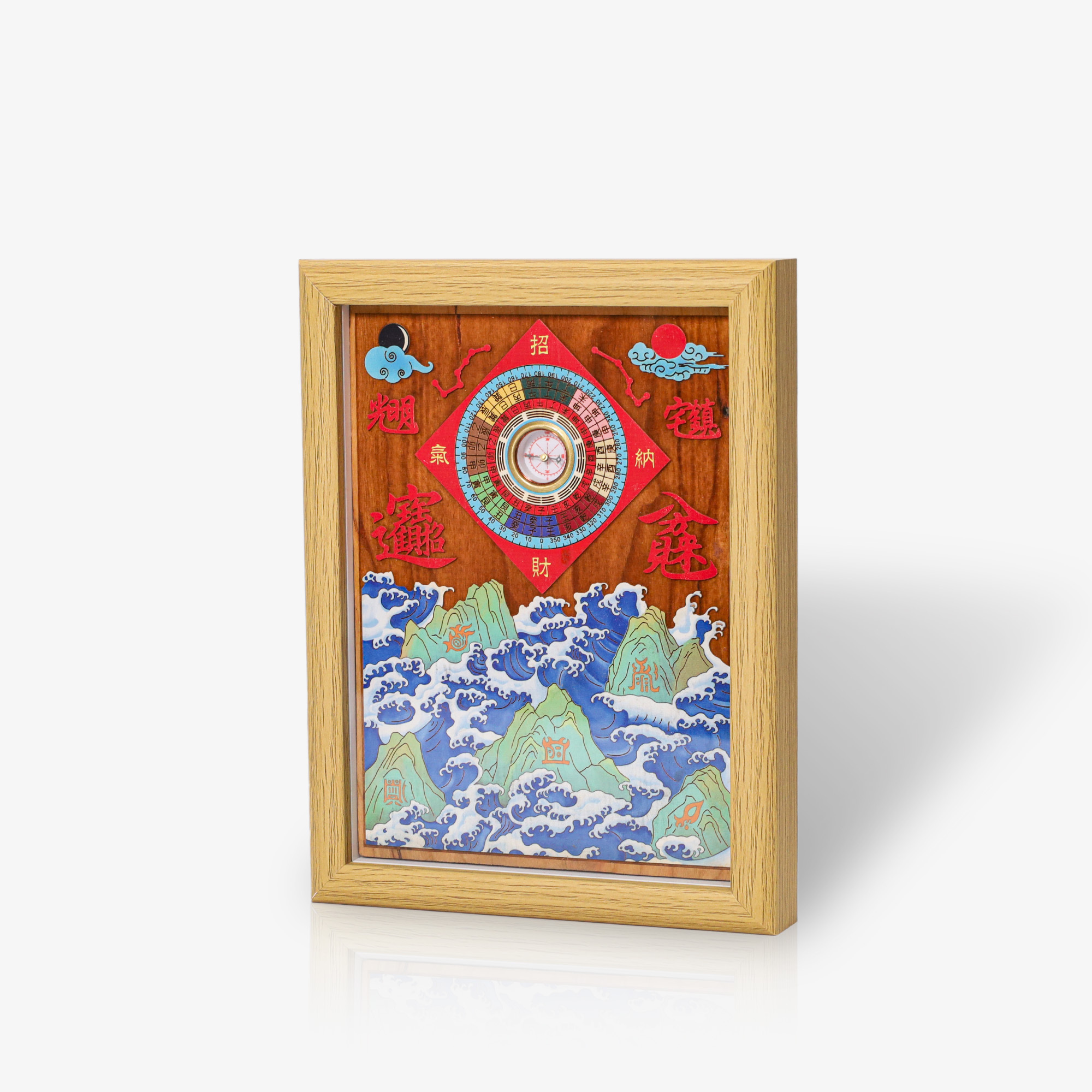 山海鎮-桃木招財納氣羅盤