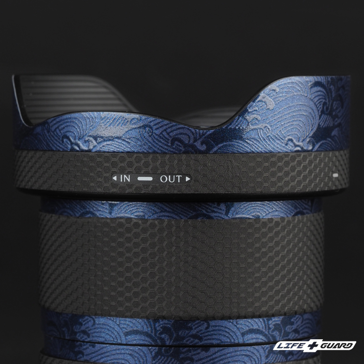 SIGMA 12mm F1.4 DC 遮光罩特寫，LIFE+GUARD 設計風格