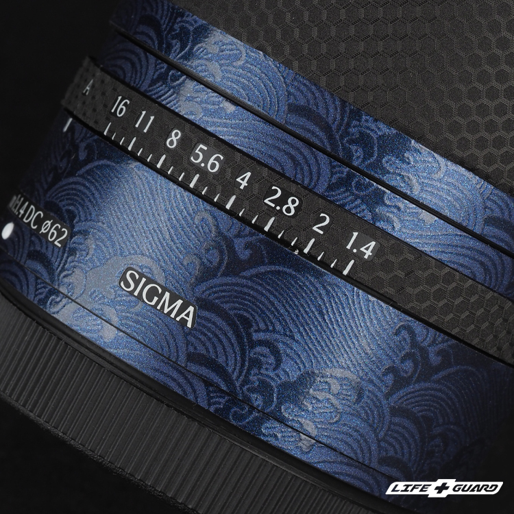 SIGMA 12mm F1.4 DC 專機專屬鏡頭貼膜特寫，LIFE+GUARD WABU 設計風格