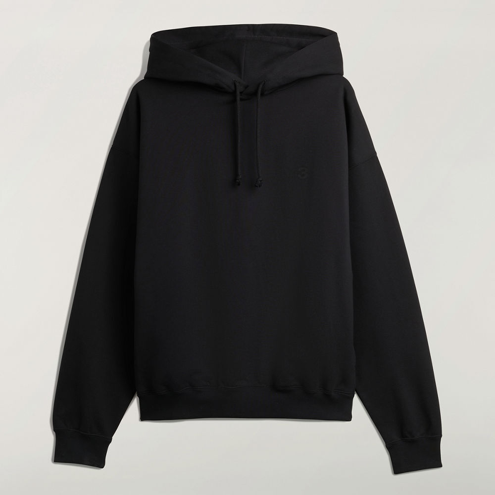 【 Y-3 FT LOGO HOODIE 毛圈連帽衫 - 黑 】