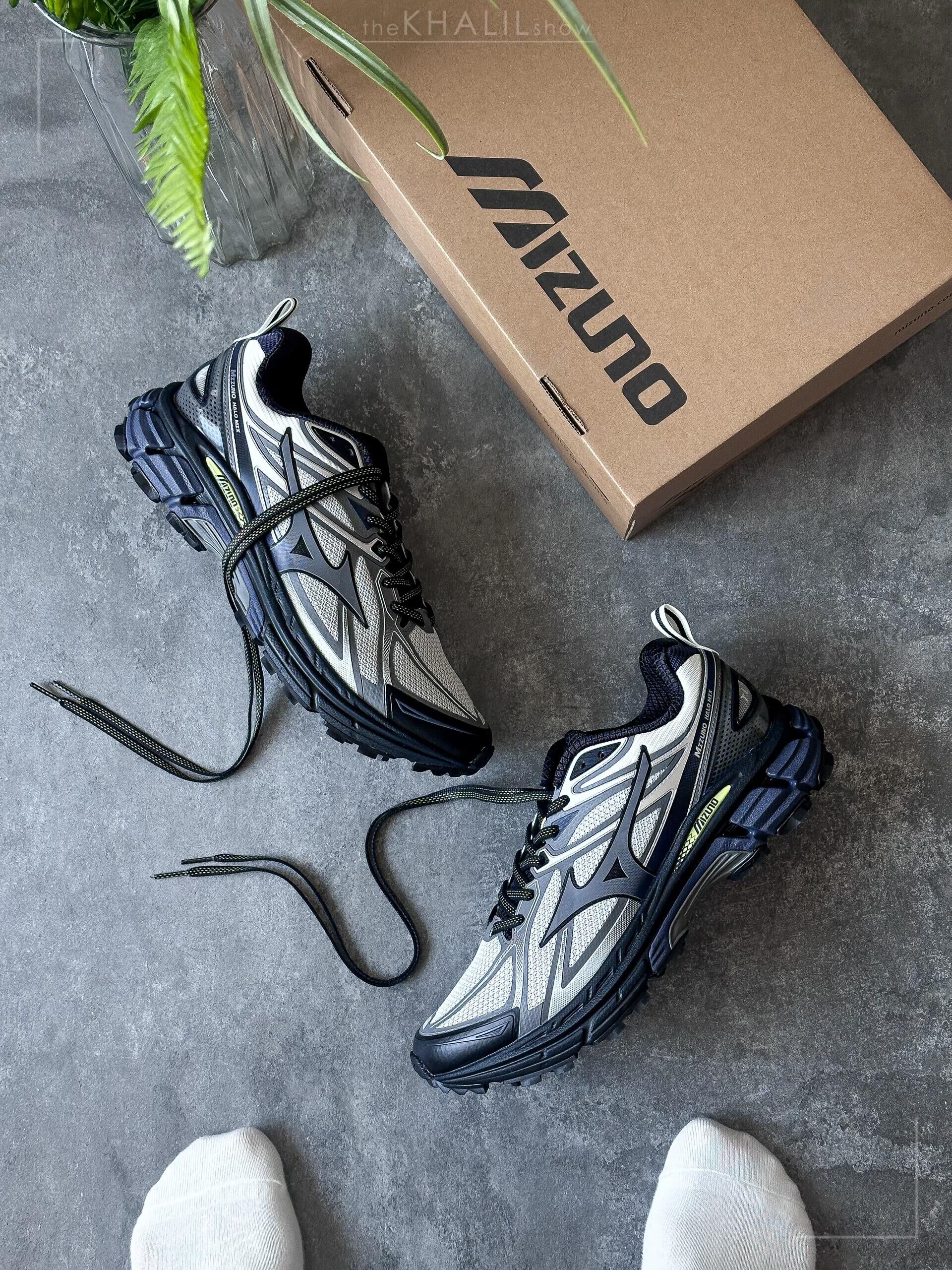 MIZUNO 美津濃 Halo Mix TL 灰銀色 灰黑色 防潑水 機能風 山系慢跑鞋 雙密度中底 D1GH251203/預購