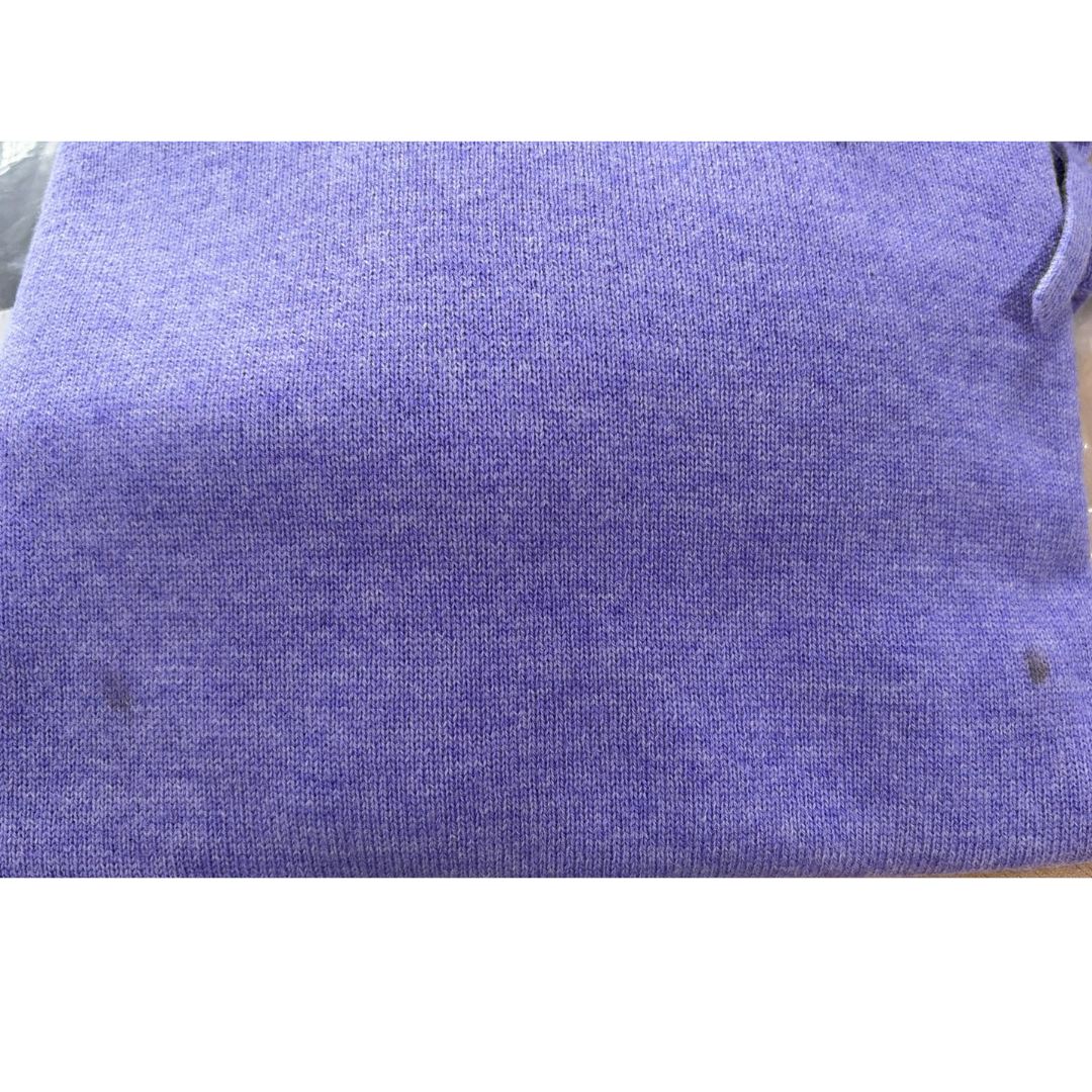 1CI0721-138 (Defect) CHINTI PARKER Wool-Cashmere Relaxed Hoodie Lavender #KSS2501 (C-EU-E)