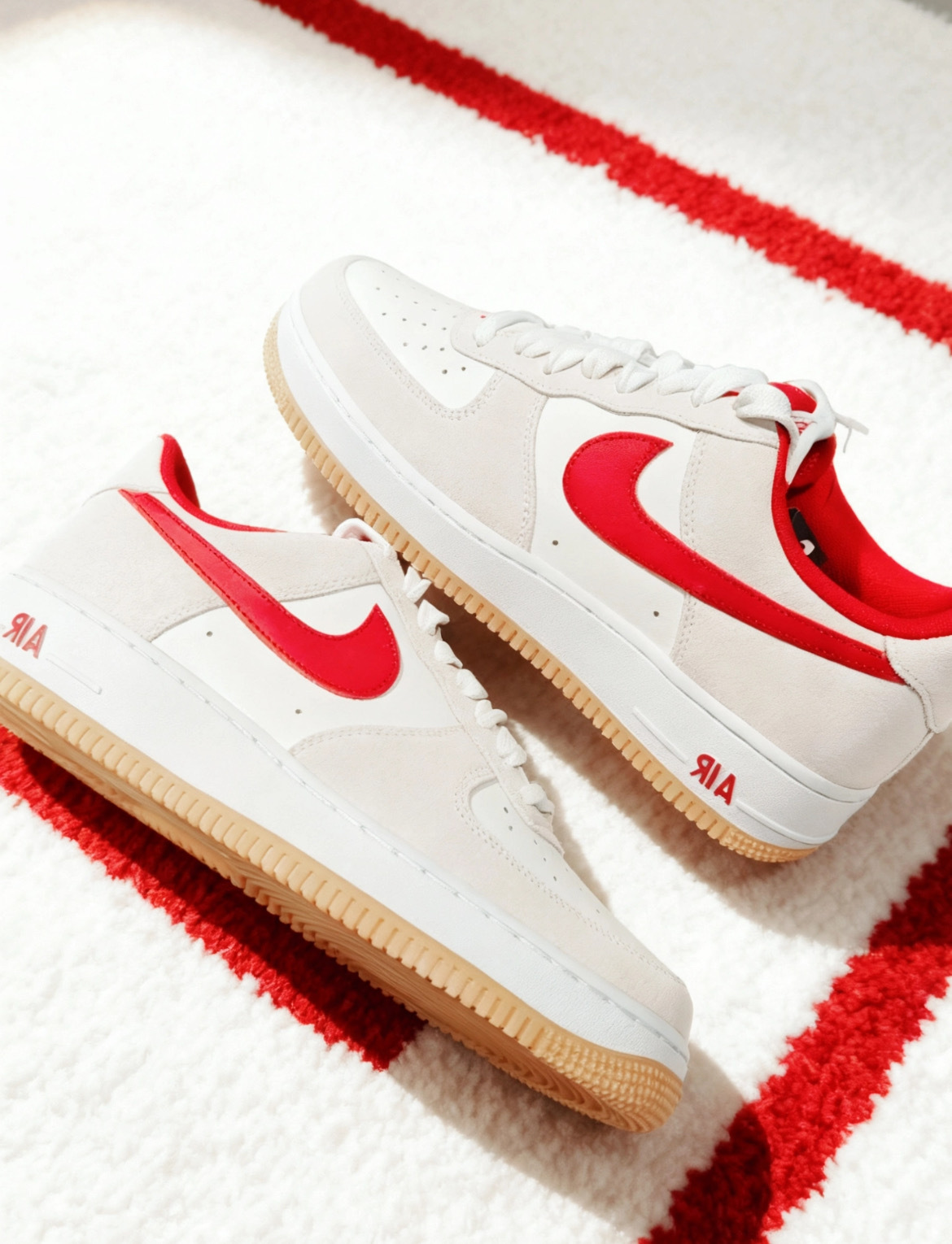 男鞋 NIKE AIR FORCE 1 '07 LV8 灰紅 麂皮 緩震 經典 休閒鞋【IB6388-101】AF1