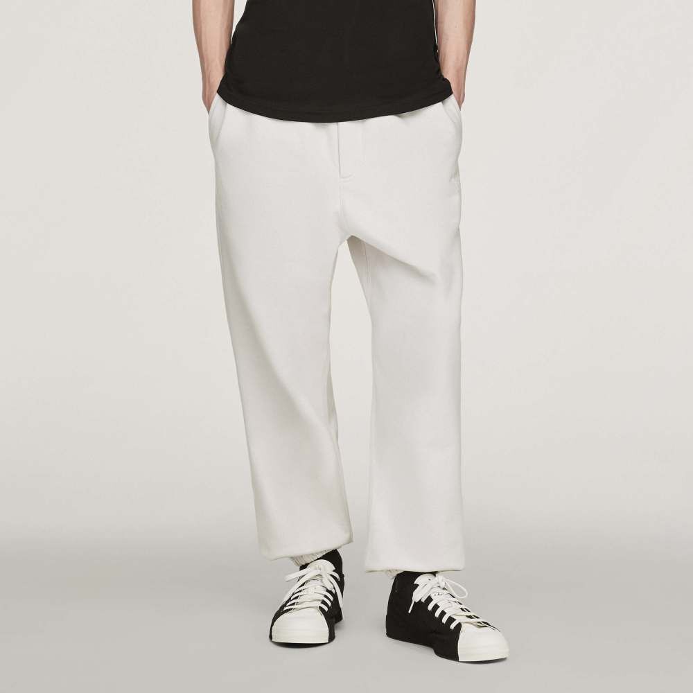 【 Y-3 FT TRACK PANT 棉質長褲 - 珍珠白 】