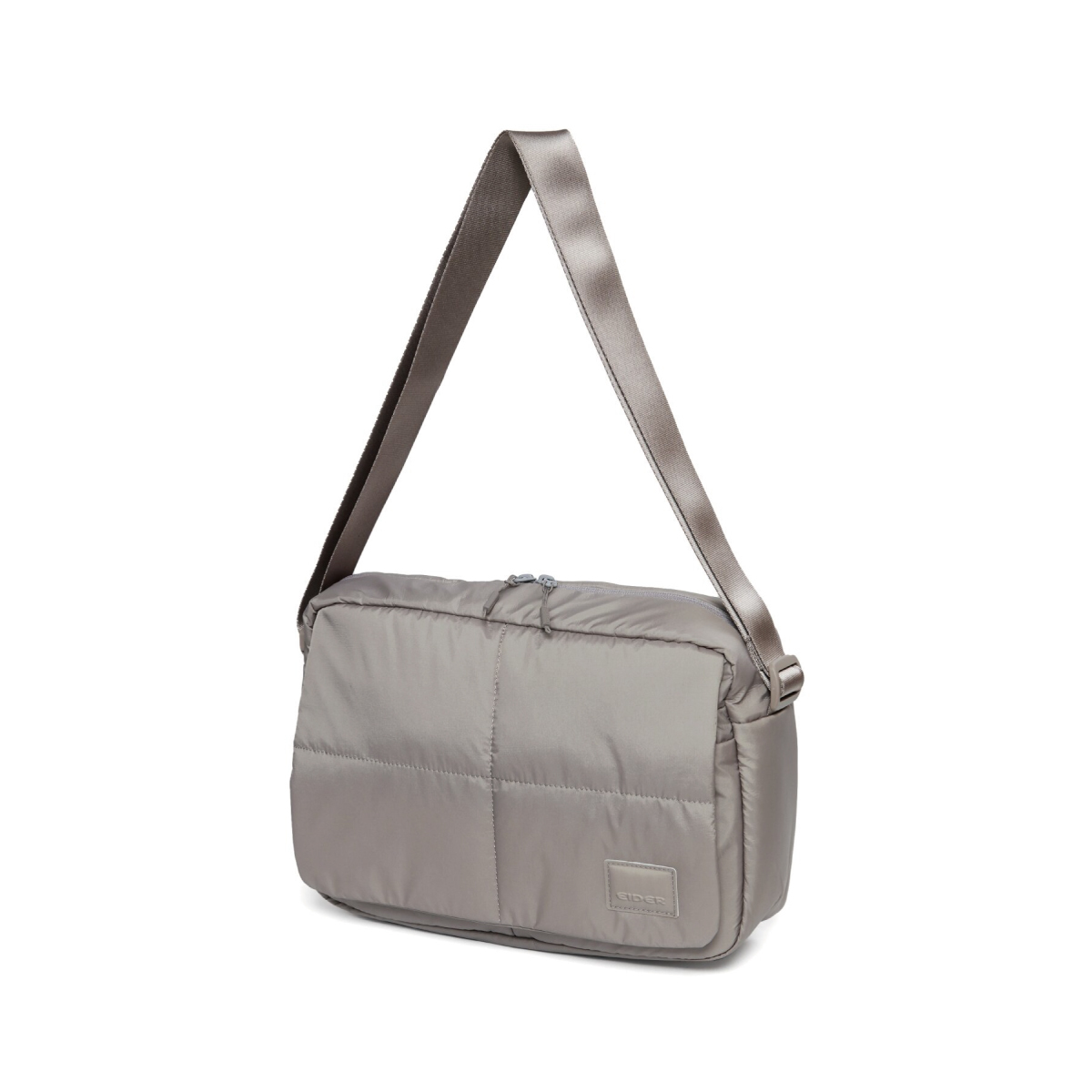 【EIDER】FOGNI 方格雲朵側背包/25EDUU25B50-[灰駝、經典黑]