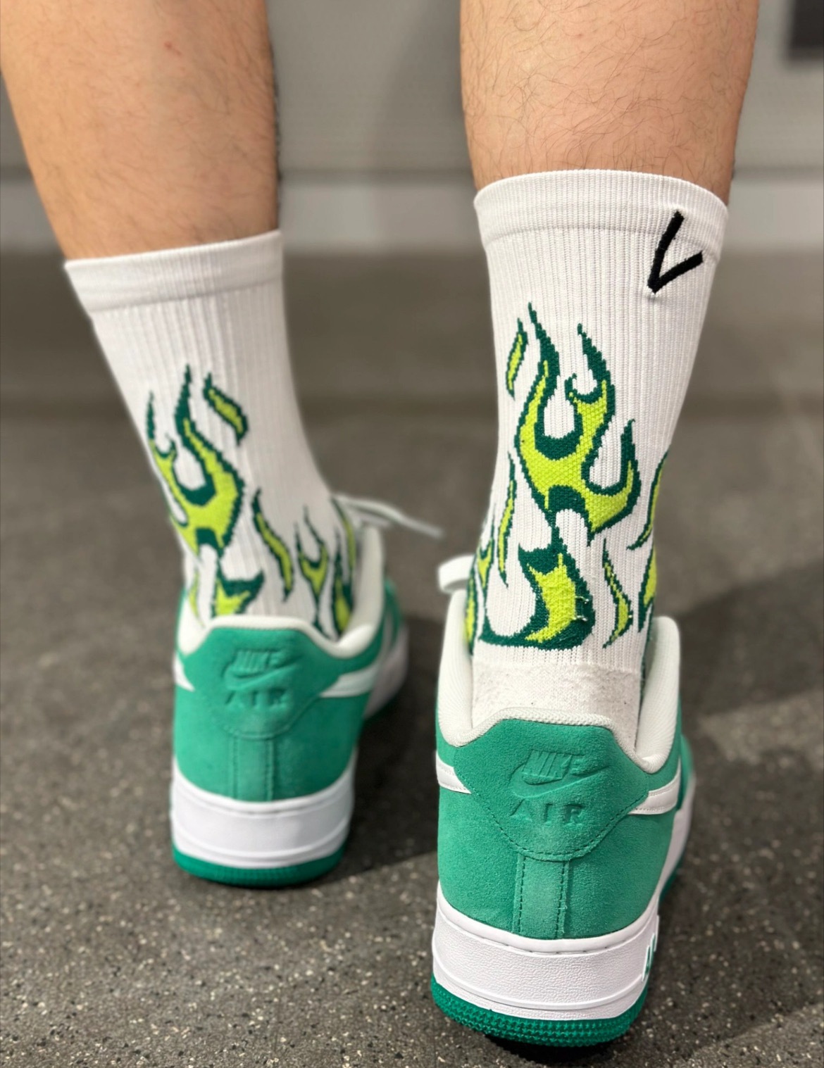 男鞋 NIKE AIR FORCE 1 '07 LV8 綠色 麂皮 緩震 經典 休閒鞋【IB6388-300】AF1