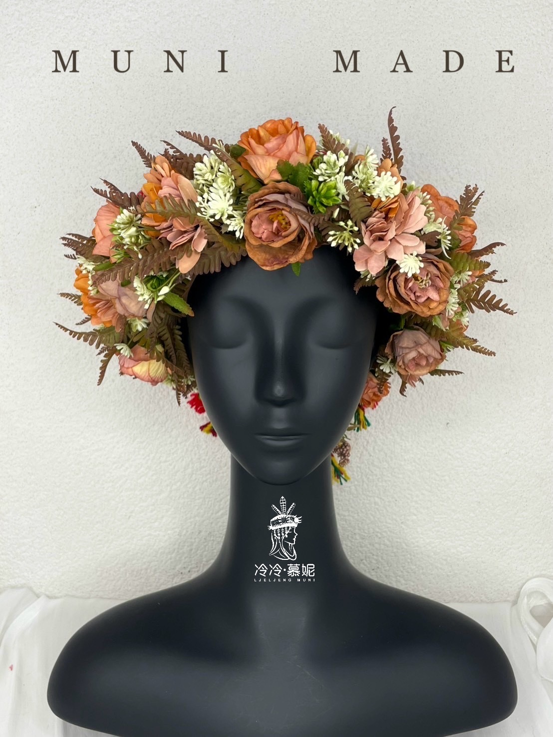 M-No.10木珠花環57cm