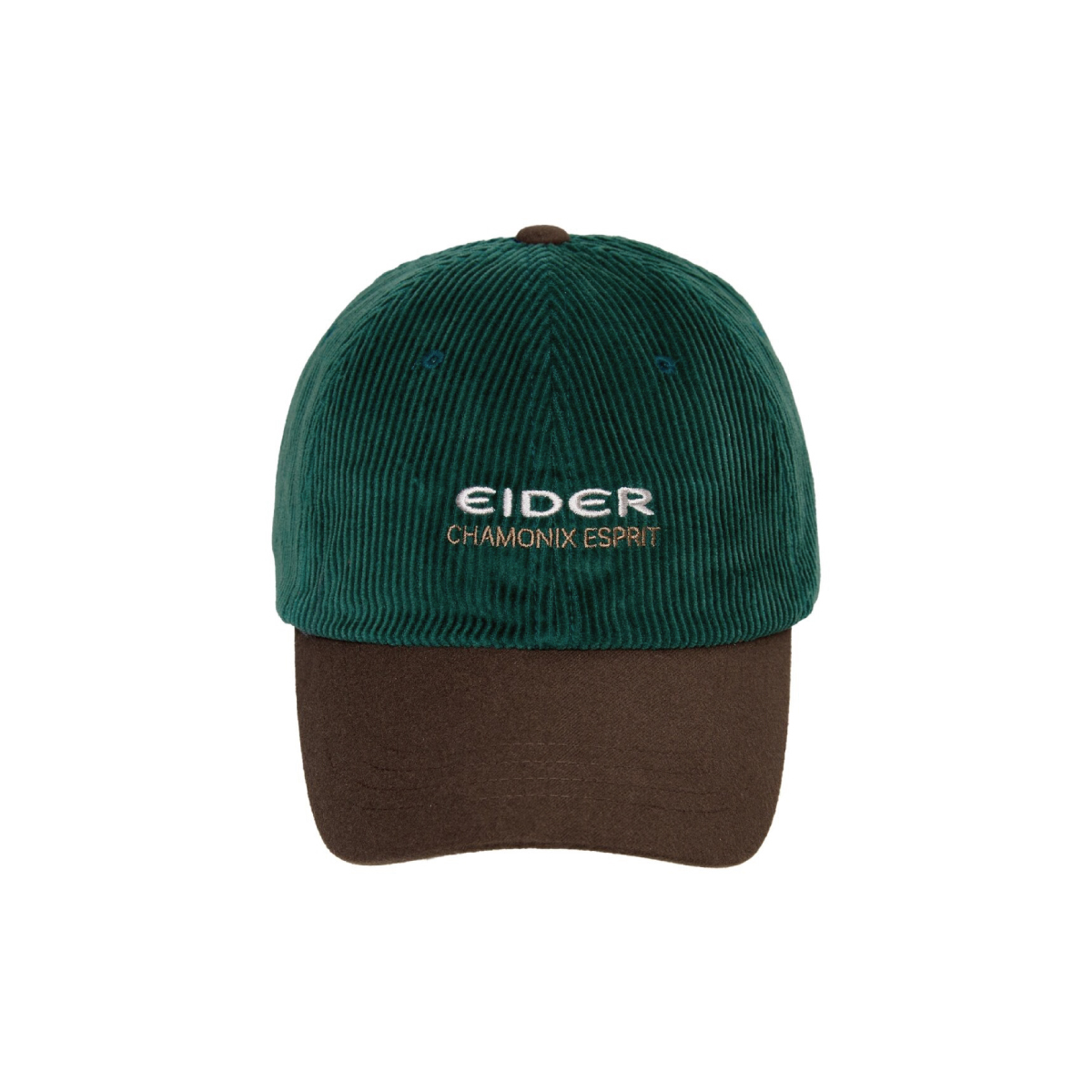 【EIDER】燈心絨休閒棒球帽/25EDUU25C43-[深碳灰、綠棕拚、橄欖綠]