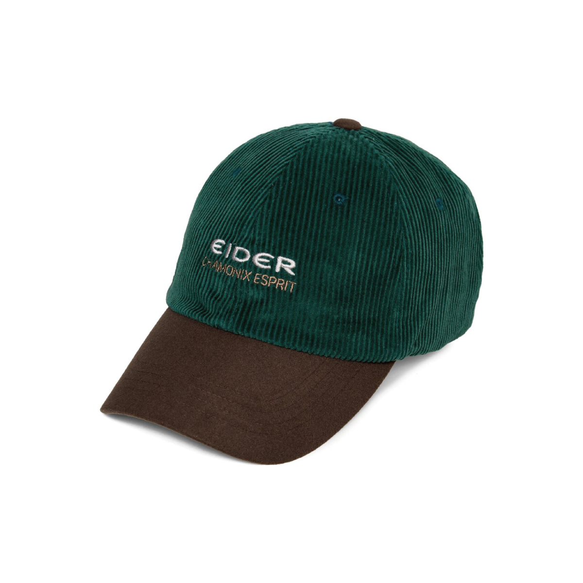 【EIDER】燈心絨休閒棒球帽/25EDUU25C43-[深碳灰、綠棕拚、橄欖綠]